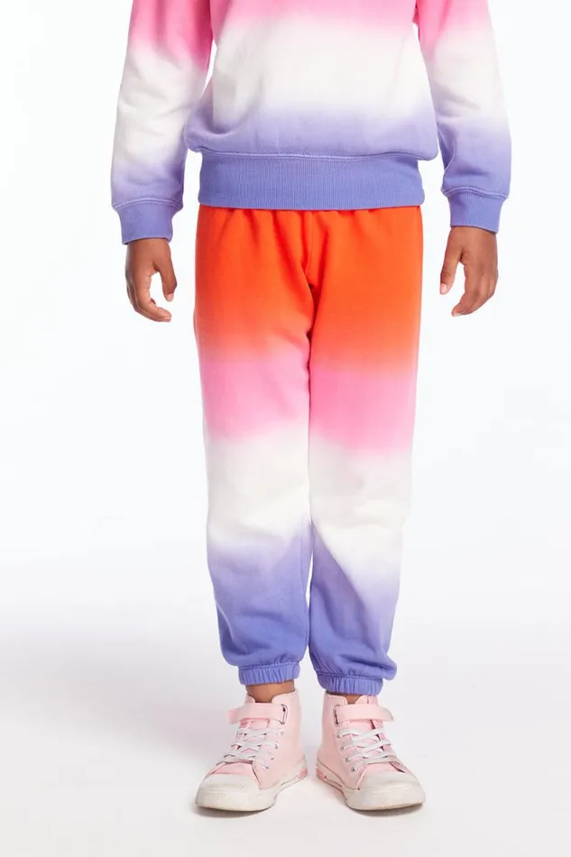 Kids Chaser Brand Girls Slim Slouchy Candy Sunset Girls Sweatpants