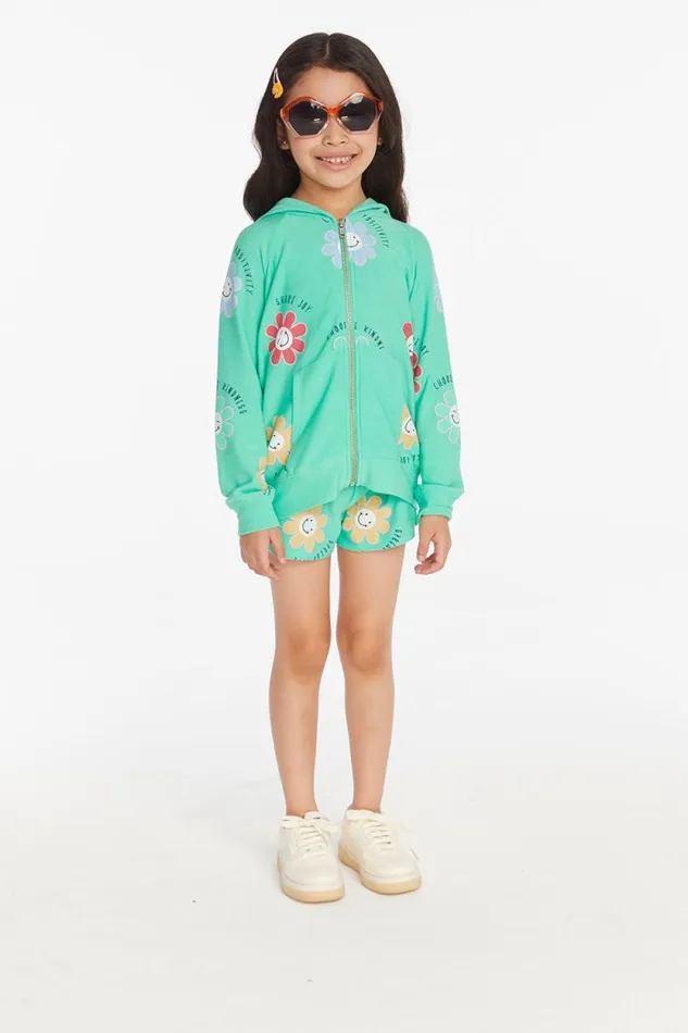 Kids Chaser Brand Girls Smiley Flower Girls Shorts