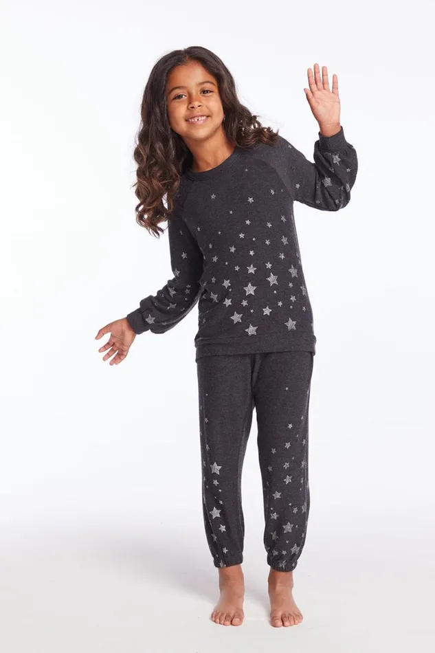 Kids Chaser Brand Girls Starry Night Girls Pullover