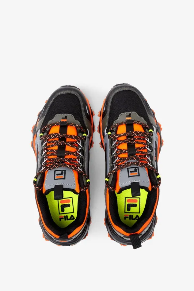 Kids Fila Big Kids 357 Big Oakmont Tr Shocking Orange Tarmac Black