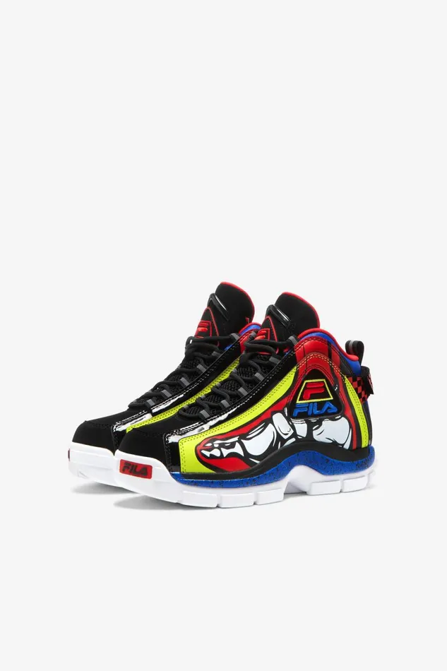 Kids Fila Little Kids 1053 Little Grant Hill 2 Racing White Lime Punch Princess Blue Kids Fila Little Kids 1053 Little Grant Hill 2 Racing White Lime Punch Princess Blue