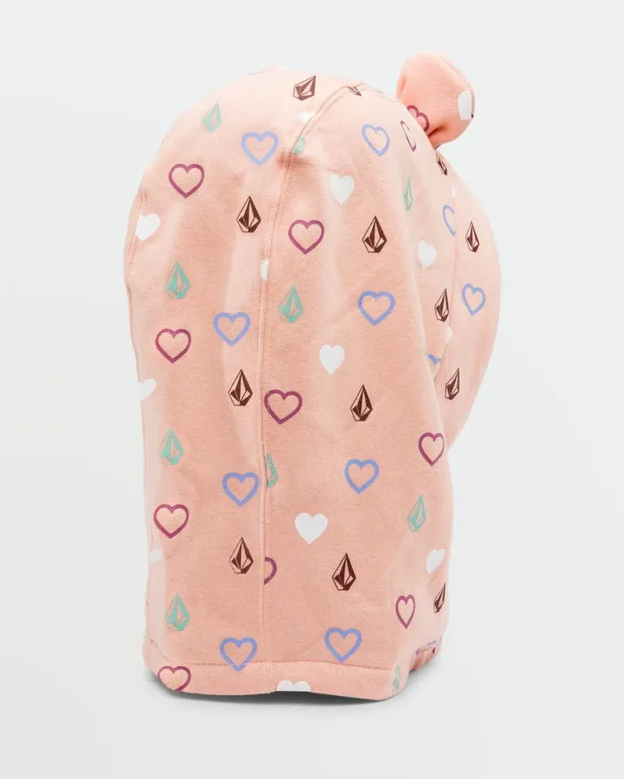 Kids Snow Creature Hood Thingy 8211 Coral Haze Kids Volcom Beanies