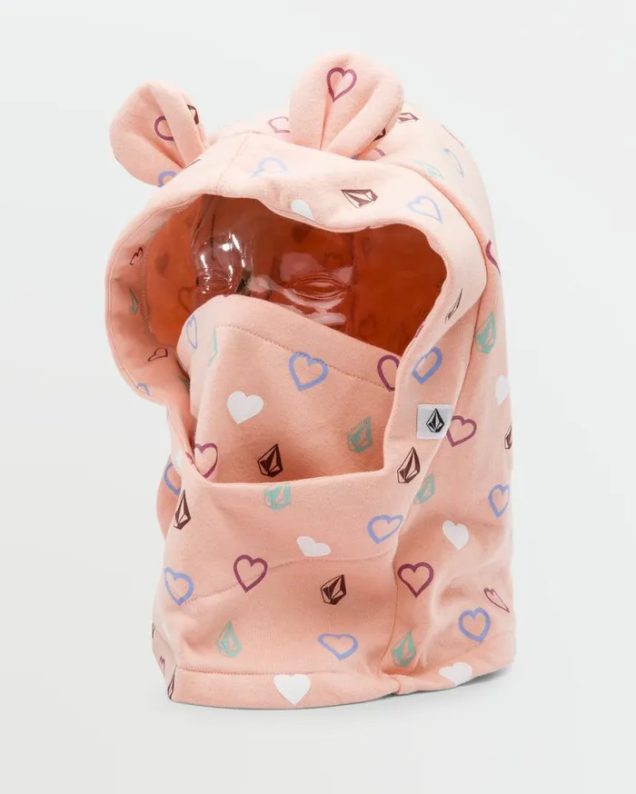Kids Snow Creature Hood Thingy 8211 Coral Haze Kids Volcom Beanies