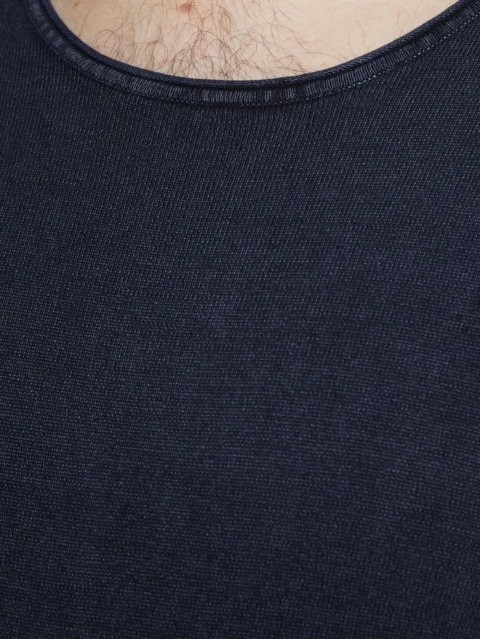 Knitwear JACK and JONES Mens BASIC PLUS SIZE PULLOVER Blue Navy Blazer Gift for Friend