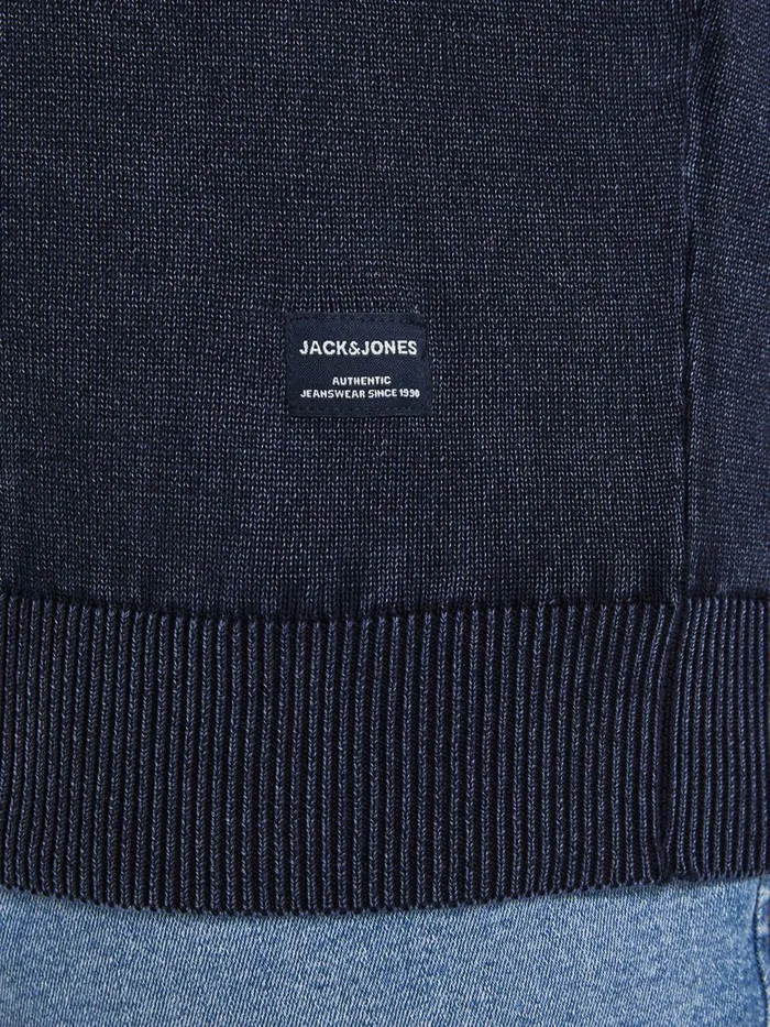 Knitwear JACK and JONES Mens BASIC PLUS SIZE PULLOVER Blue Navy Blazer Gift for Friend