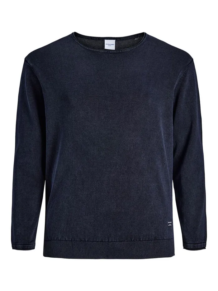 Knitwear JACK and JONES Mens BASIC PLUS SIZE PULLOVER Blue Navy Blazer Gift for Friend