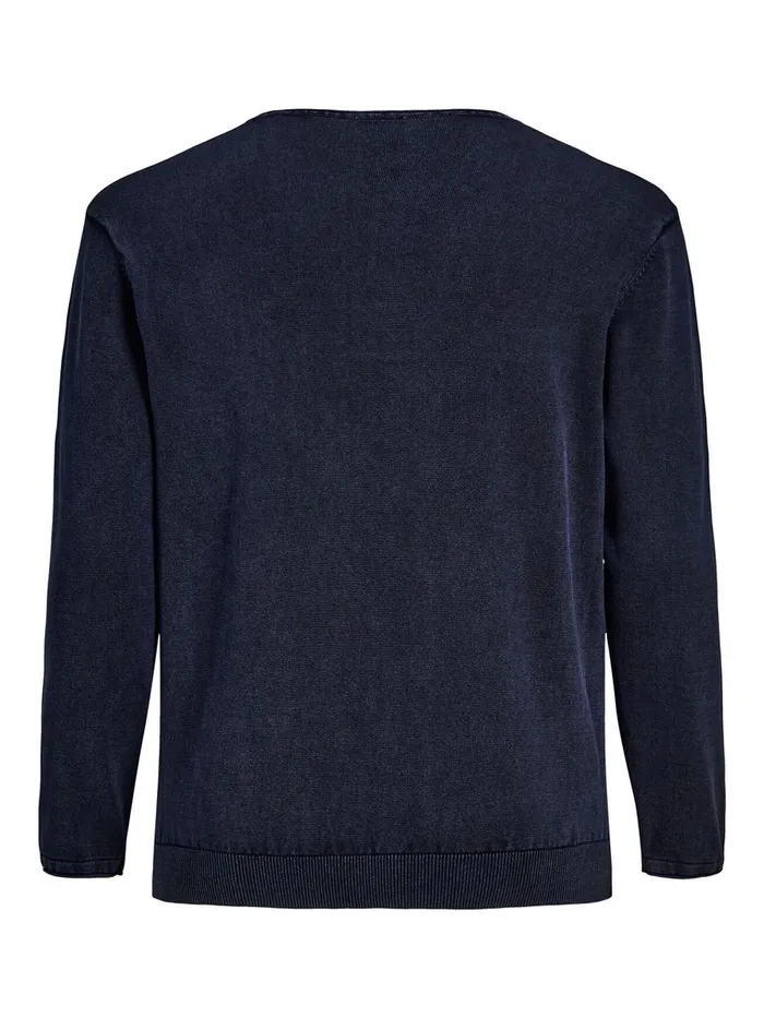 Knitwear JACK and JONES Mens BASIC PLUS SIZE PULLOVER Blue Navy Blazer Gift for Friend