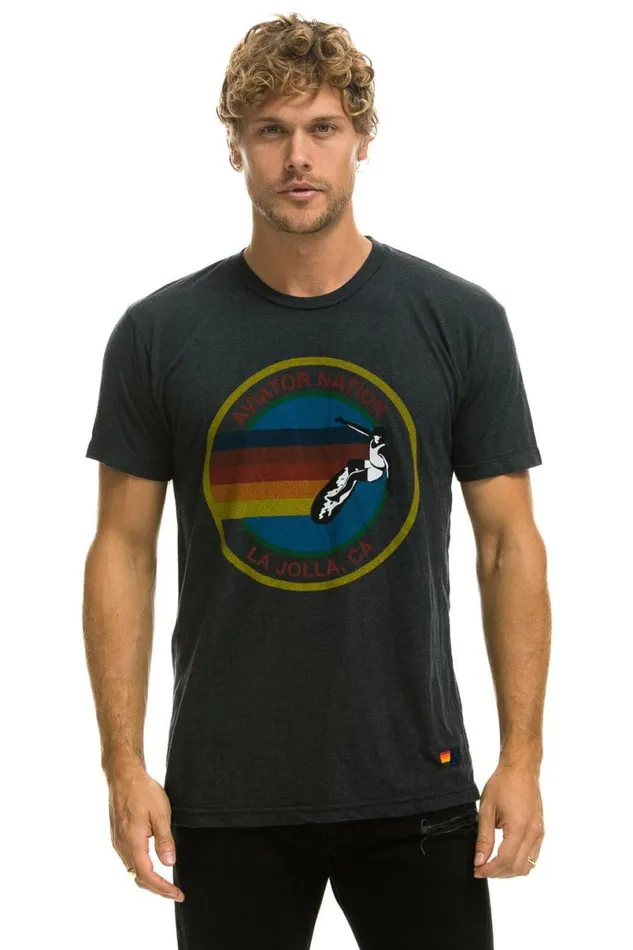 La Jolla Tee 8211 Charcoal WomenMen Aviator Nation Tees