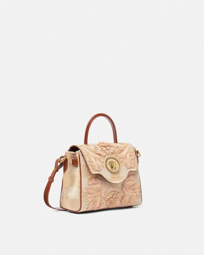 La Medusa Small Handbag Beige Women Versace Top Handle