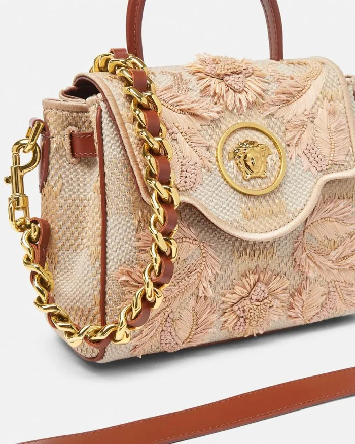 La Medusa Small Handbag Beige Women Versace Top Handle