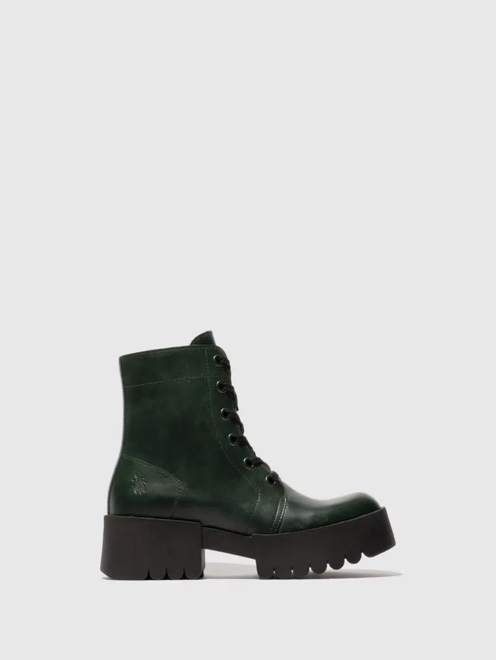 Laceup Ankle Boots ELVU140FLY PETROL Women Fly London Ankle Boots