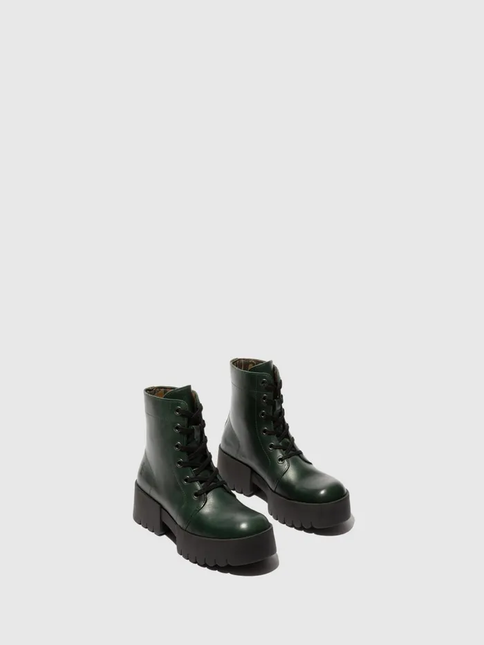 Laceup Ankle Boots ELVU140FLY PETROL Women Fly London Ankle Boots