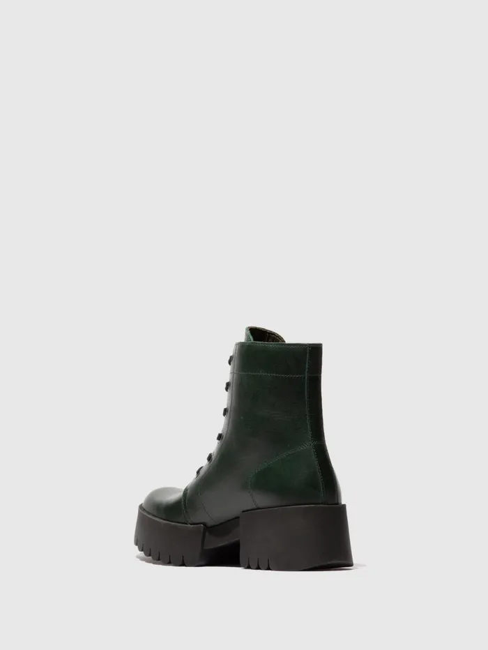 Laceup Ankle Boots ELVU140FLY PETROL Women Fly London Ankle Boots