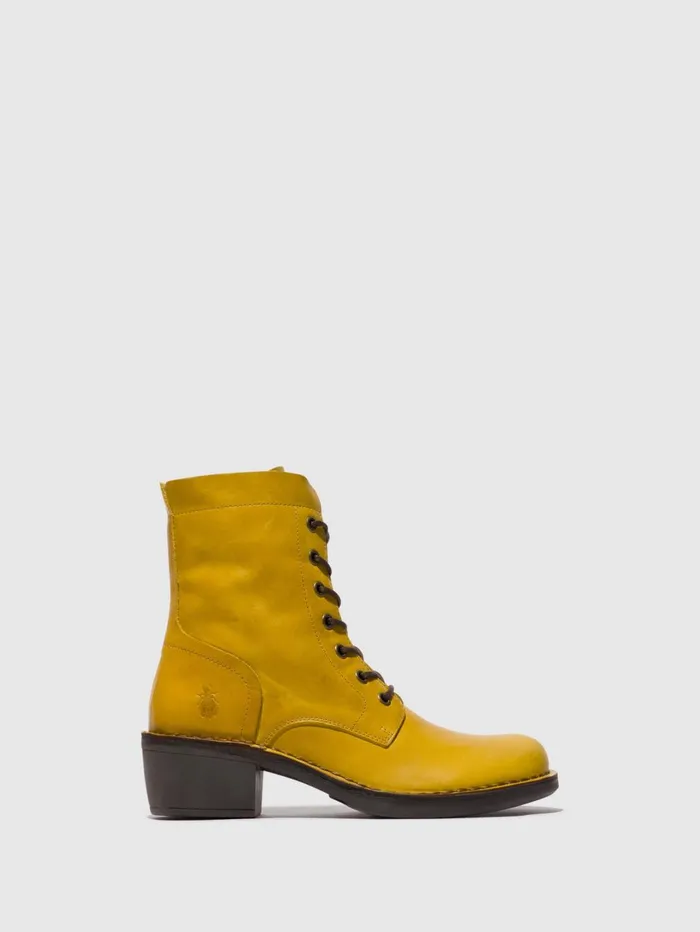 Laceup Ankle Boots MILU044FLY MUSTARD Women Fly London Ankle Boots