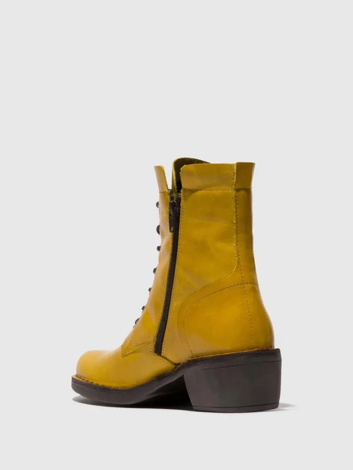 Laceup Ankle Boots MILU044FLY MUSTARD Women Fly London Ankle Boots