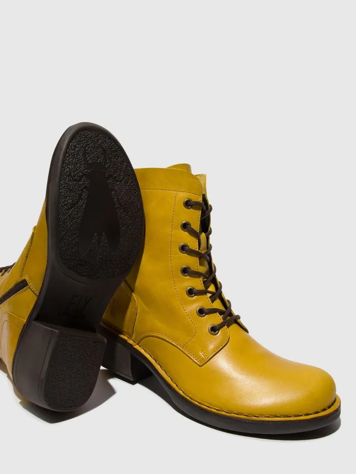 Laceup Ankle Boots MILU044FLY MUSTARD Women Fly London Ankle Boots