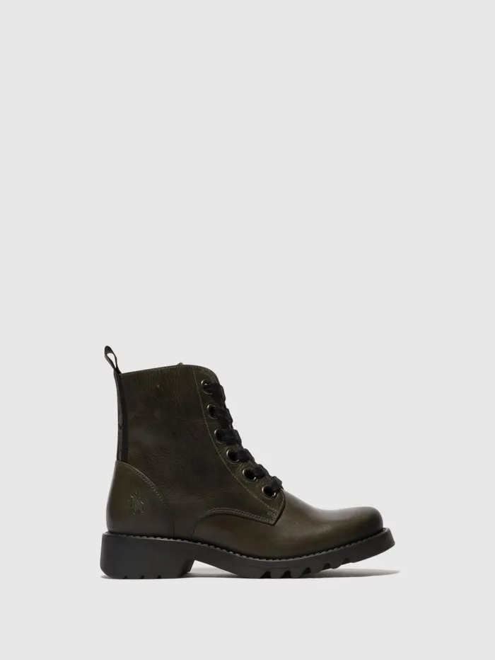 Laceup Ankle Boots RAGI539FLY DIESEL BLACK SOLE Women Fly London Ankle Boots