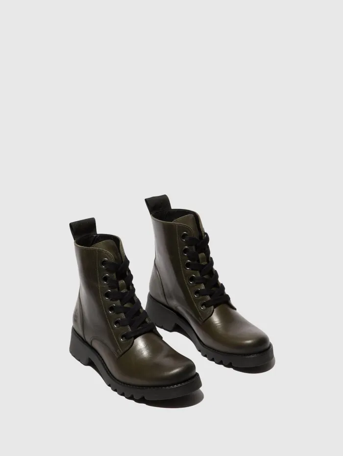 Laceup Ankle Boots RAGI539FLY DIESEL BLACK SOLE Women Fly London Ankle Boots
