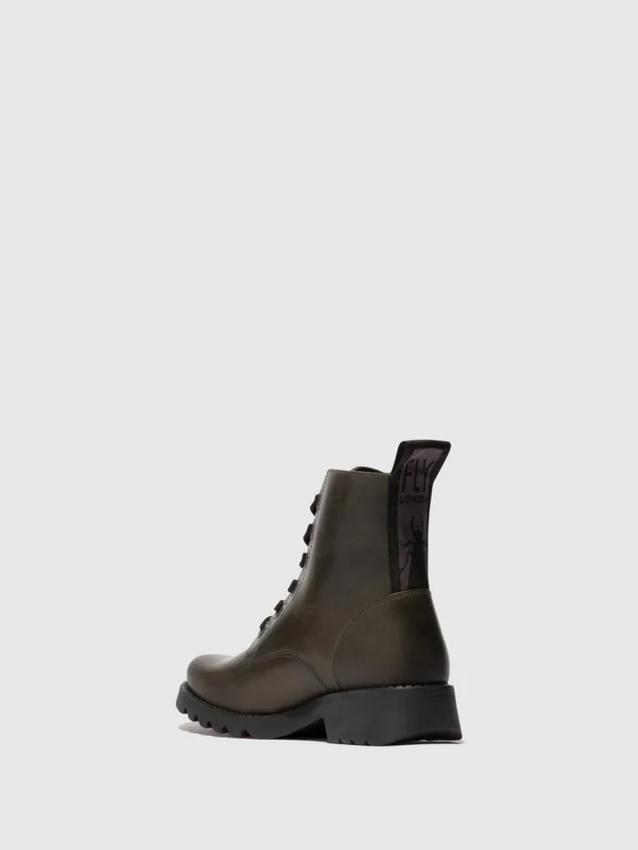 Laceup Ankle Boots RAGI539FLY DIESEL BLACK SOLE Women Fly London Ankle Boots
