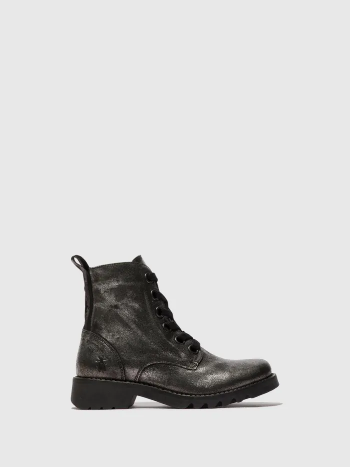 Laceup Ankle Boots RAGI539FLY SILVER Women Fly London Ankle Boots