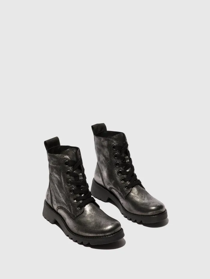 Laceup Ankle Boots RAGI539FLY SILVER Women Fly London Ankle Boots