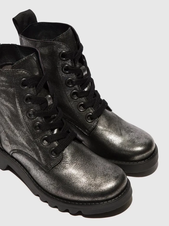 Laceup Ankle Boots RAGI539FLY SILVER Women Fly London Ankle Boots