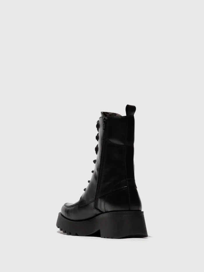 Laceup Boots MORI990FLY BLACK Women Fly London Boots