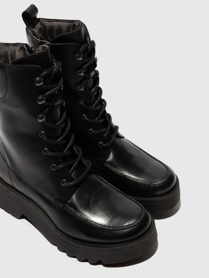 Laceup Boots MORI990FLY BLACK Women Fly London Boots