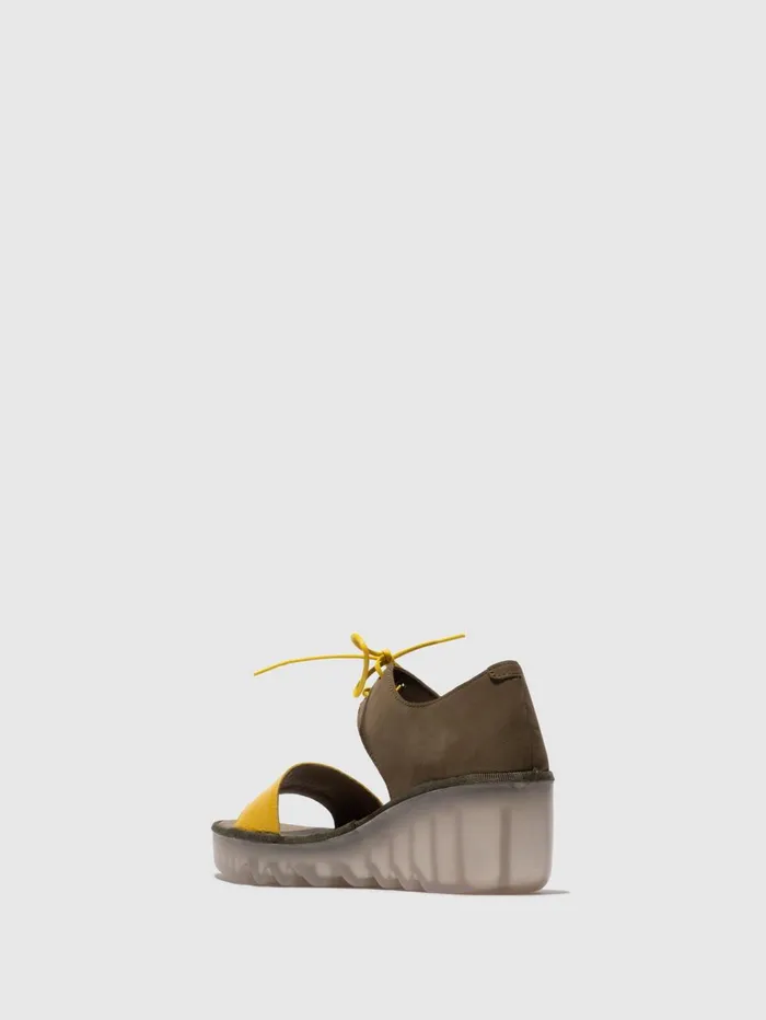 Laceup Sandals BILU465FLY YELLOWKHAKI Women Fly London Sandals