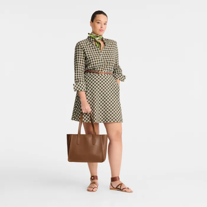 Le Foulonn L Tote bag Caramel Shoulder bags Longchamp Women Le Foulonn L Tote bag Caramel Shoulder bags Longchamp Women