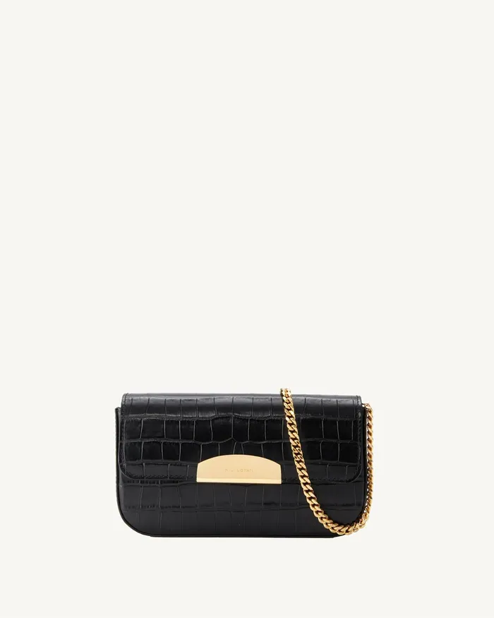 LE MIA CHAIN BAG Black And Gold Women Nili Lotan Handbags
