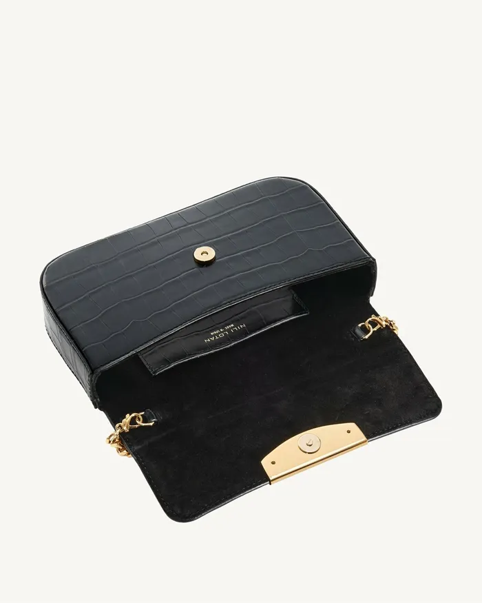 LE MIA CHAIN BAG Black And Gold Women Nili Lotan Handbags