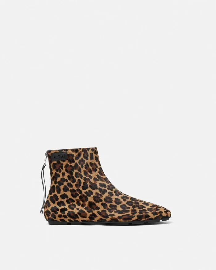 Leopard Villa Ankle Boots Animalier Men Versace Boots