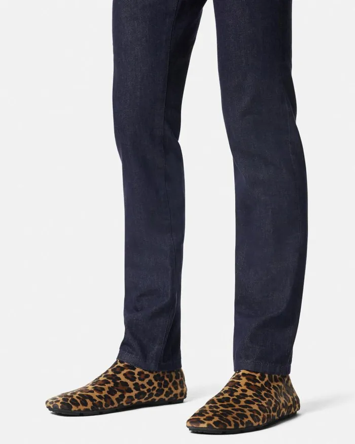 Leopard Villa Ankle Boots Animalier Men Versace Boots