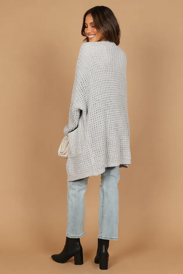 Leyonie Cardigan Grey Sweaters Petal and Pup Women
