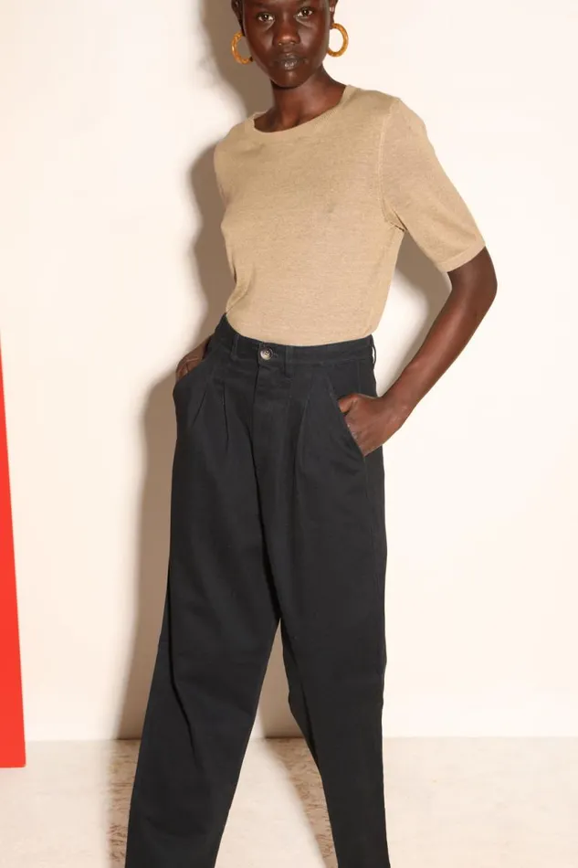 LF Markey Trousers Women Classic Slacks Black