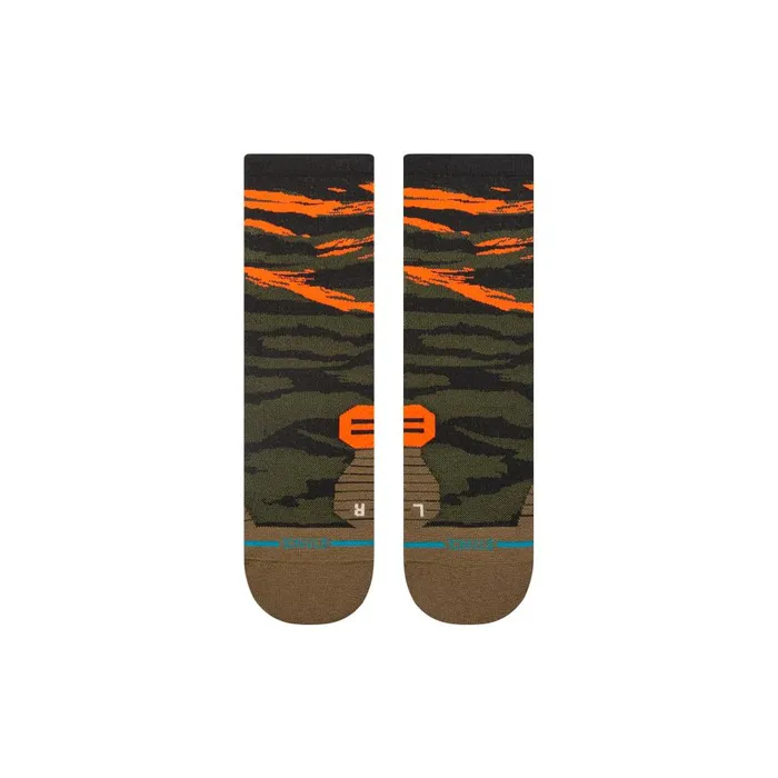 Light Performance Crew Socks Lt Primal 8211 Olive MenWomen Stance Crew