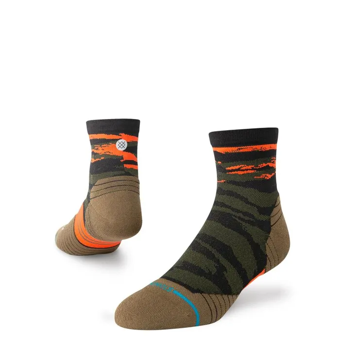 Light Performance Quarter Socks Primal 8211 Olive MenWomen Stance Quarter