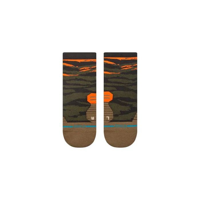 Light Performance Quarter Socks Primal 8211 Olive MenWomen Stance Quarter