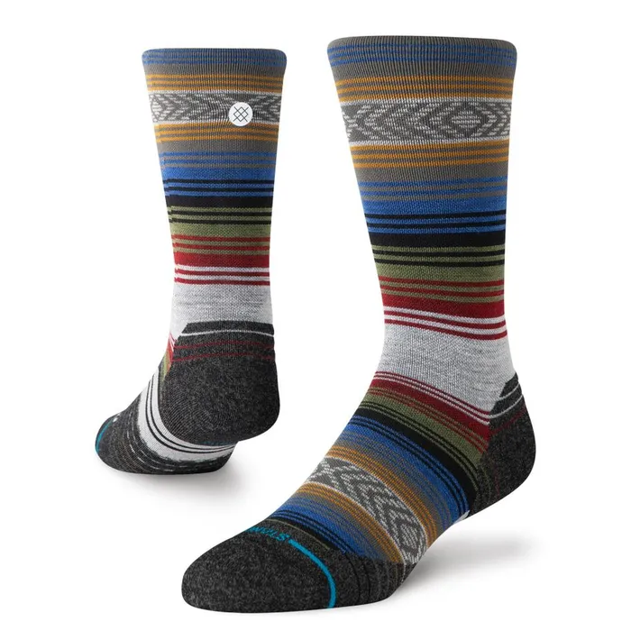 Light Performance Wool Crew Socks Light Wool 8211 Blackred MenWomen Stance Crew