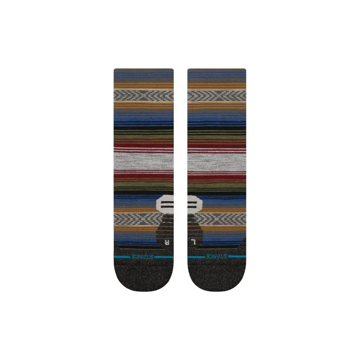 Light Performance Wool Crew Socks Light Wool 8211 Blackred MenWomen Stance Crew