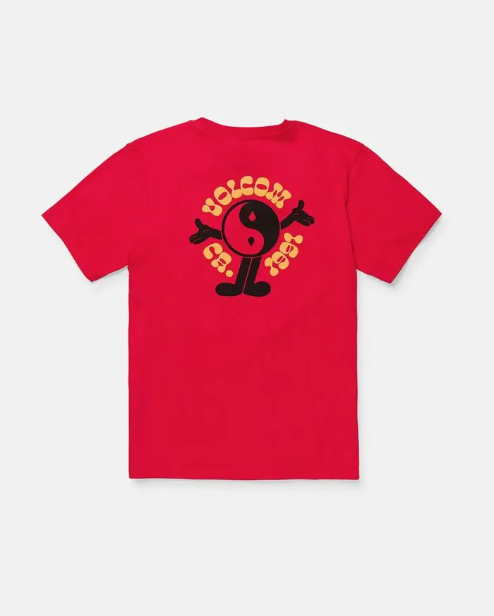 Little Boys Happy Days Short Sleeve Tee 8211 Red Kids Volcom TShirts and Tanks