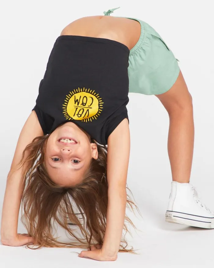 Little Girls I Got U Baby Short Sleeve Tee 8211 Black Kids Volcom TShirts and Tanks
