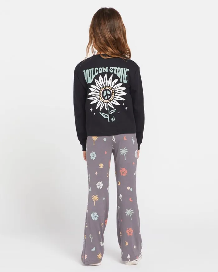Little Girls Thermality Long Sleeve Shirt 8211 Black Kids Volcom TShirts and Tanks