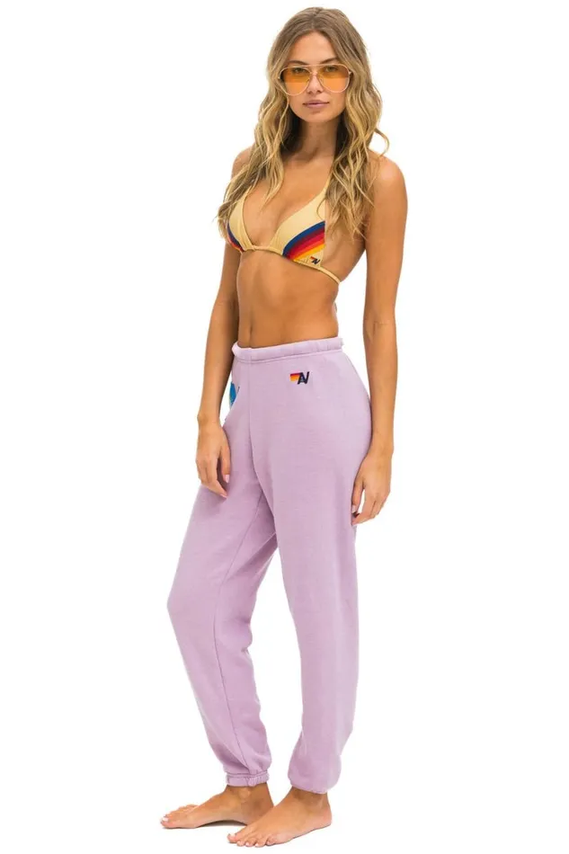 Logo Stitch Sweatpants 8211 Mauve Women Aviator Nation Sweatpants