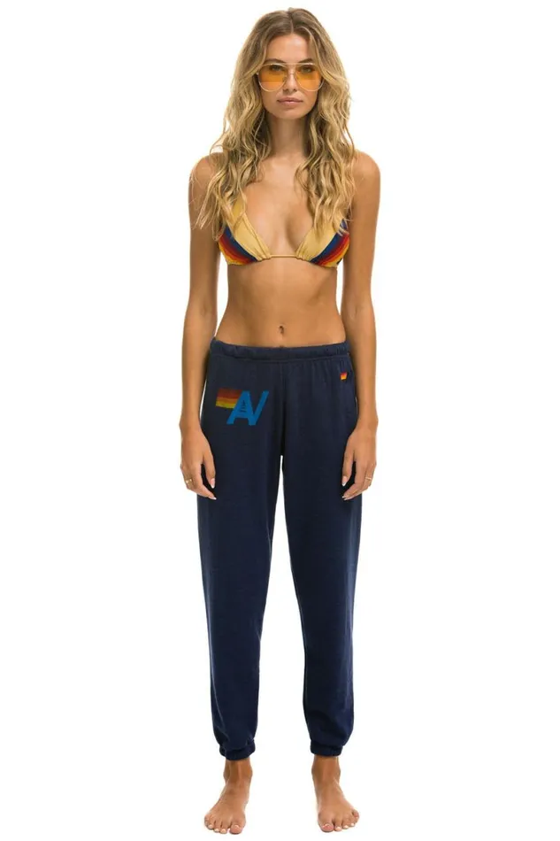 Logo Sweatpants 8211 Navy Women Aviator Nation Sweatpants