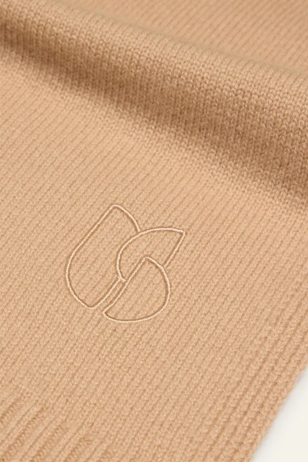 Long Knitted Scarf Comie Gray Women Baandsh Scarves and Beanies