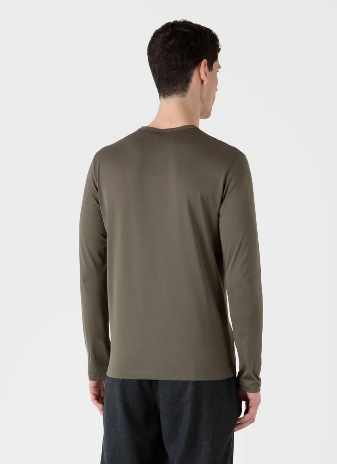 Long Sleeve Classic Tshirt Khaki Men Tshirts ussunspel Long Sleeve Classic Tshirt Khaki Men Tshirts ussunspel