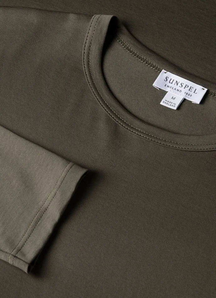 Long Sleeve Classic Tshirt Khaki Men Tshirts ussunspel Long Sleeve Classic Tshirt Khaki Men Tshirts ussunspel