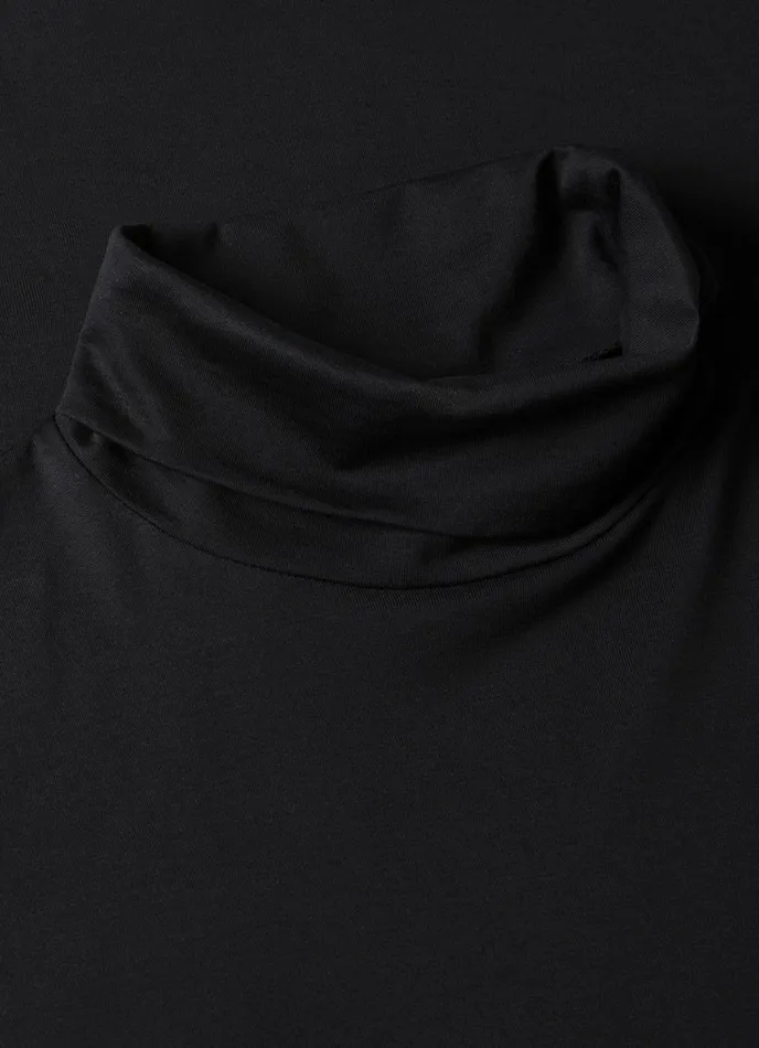 Long Sleeve Roll Neck Tshirt Black Men SUNSPEL Tshirts